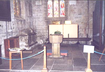 St Lawrence's Church Font Warkworth